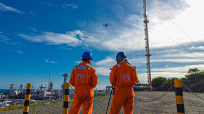 Terra Drone Indonesia Sukses Melakukan Inspeksi Flare dan Tangki di Kilang LNG dengan Teknologi Drone