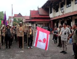 Usai di Kominfo, Temu Lomba Pramuka Lanjut ke SMP Negeri 43 dilepas Kadis Kominfo Merangin M Arief dan Sekdin Idris