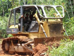 Satgas TMMD Mulai Lakukan Pembukaan Jalan Penghubung Dua Desa