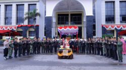 Dandim 0305 Pasaman ,Letkol Arh Budi Prasetya S.T,, Pimpin Upacara Hut TNI Ke 79, Plh Bupati Pasaman Edi Dharma Turut Hadir