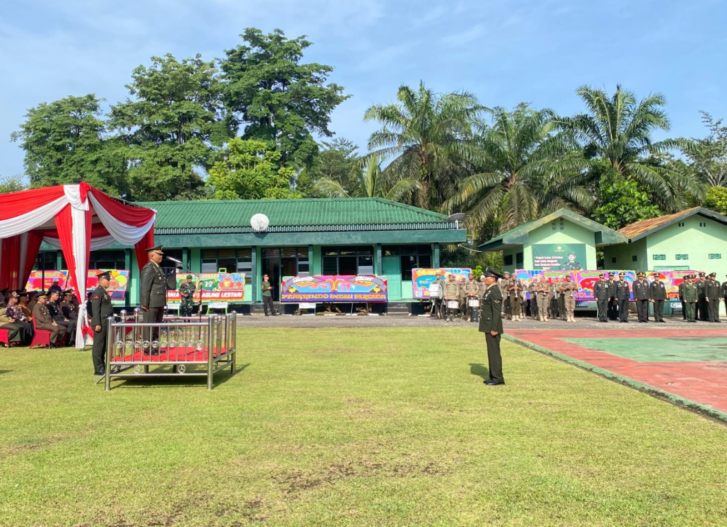 Kodim 0420/Sarko Laksanakan Upacara HUT TNI Ke-79 Di Makodim