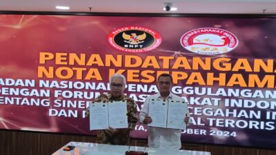 Demi Keamanan dan Kedamaian Negeri, BNPT Bersama Formas Lakukan MoU