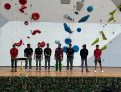 Bripda. Dewa Putra Chanita Personil Polres Kerinci Raih Medali Emas di Ajang Sport Climbing Open Championship Panglima Cup Jakarta 2024