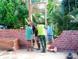 Sentuhan Tangan Anggota Satgas TMMD ke 122 Kodim 0420 Sarko Percantik Rumah Yabani