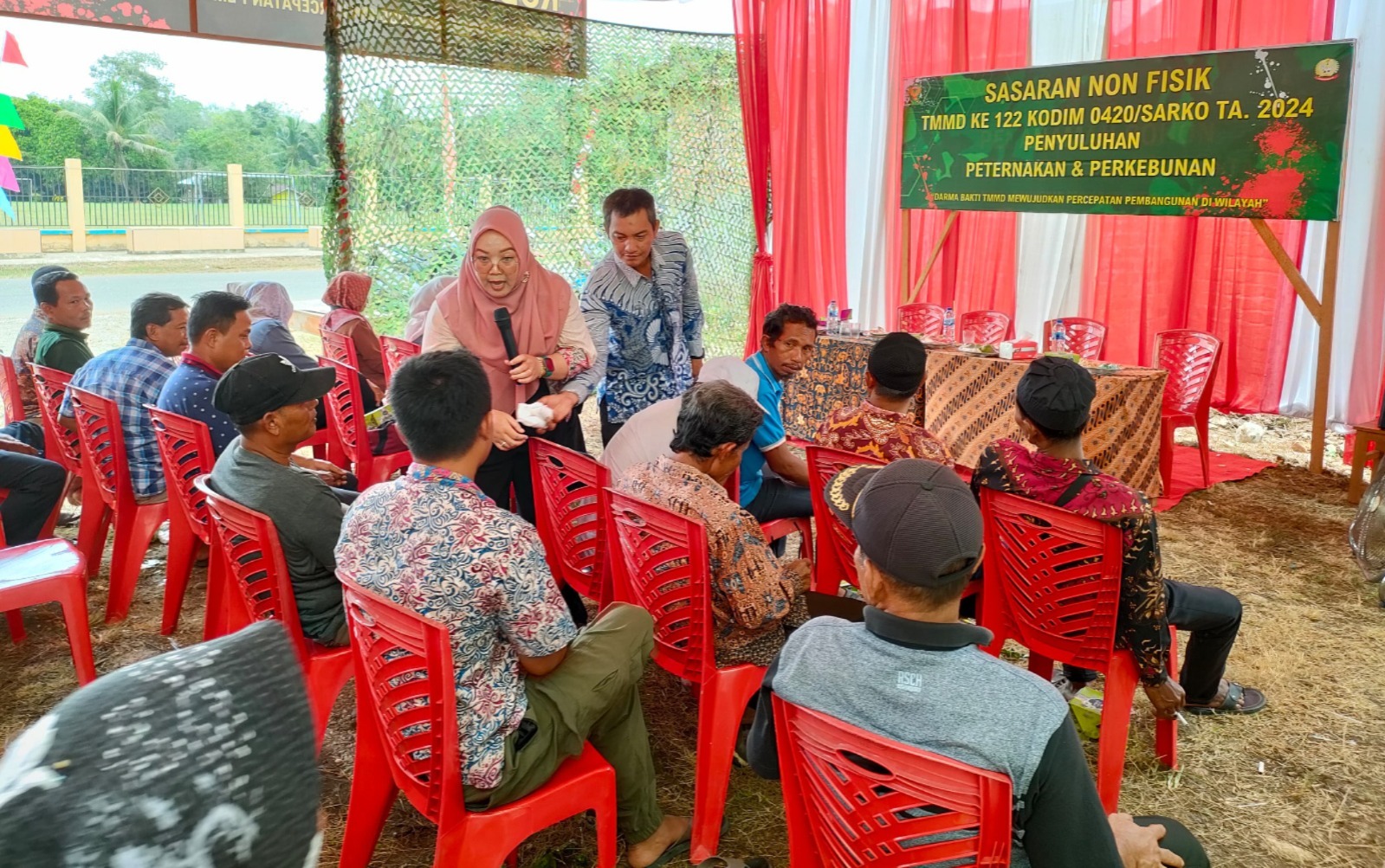 Satgas TMMD ke-122 Kodim 0420/Sarko Beri Penyuluhan Perikanan Untuk Warga Desa Bedeng Rejo