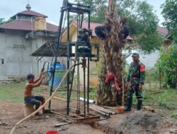 Satgas TMMD 122 Wujudkan Impian Air Bersih Untuk Mushola Thoriqul Jannah Desa Bedeng Rejo