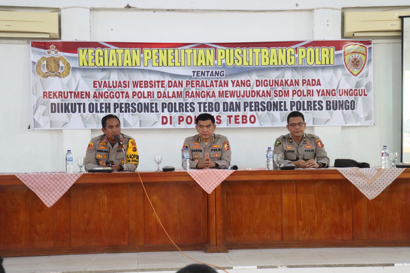 Penelitian Puslitbang Polri Terkait Evaluasi Website Dan Peralatan Rekrutmen Anggota Polri Di Polres Tebo