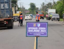 Ajak Masyarakat Untuk Tertib Berlalu Lintas, Kabag Ops Polres Aceh Timur Pimpin Langsung Operasi Zebra Seulawah 2024