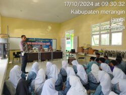 Satlantas Polres Merangin Laksanakan Sosialisasi Operasi Zebra Siginjai 2024 di SMAN-1 Merangin.