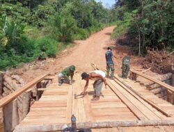 Progres Jembatan Darurat Dititik I Kondisinya Sudah 97 Persen