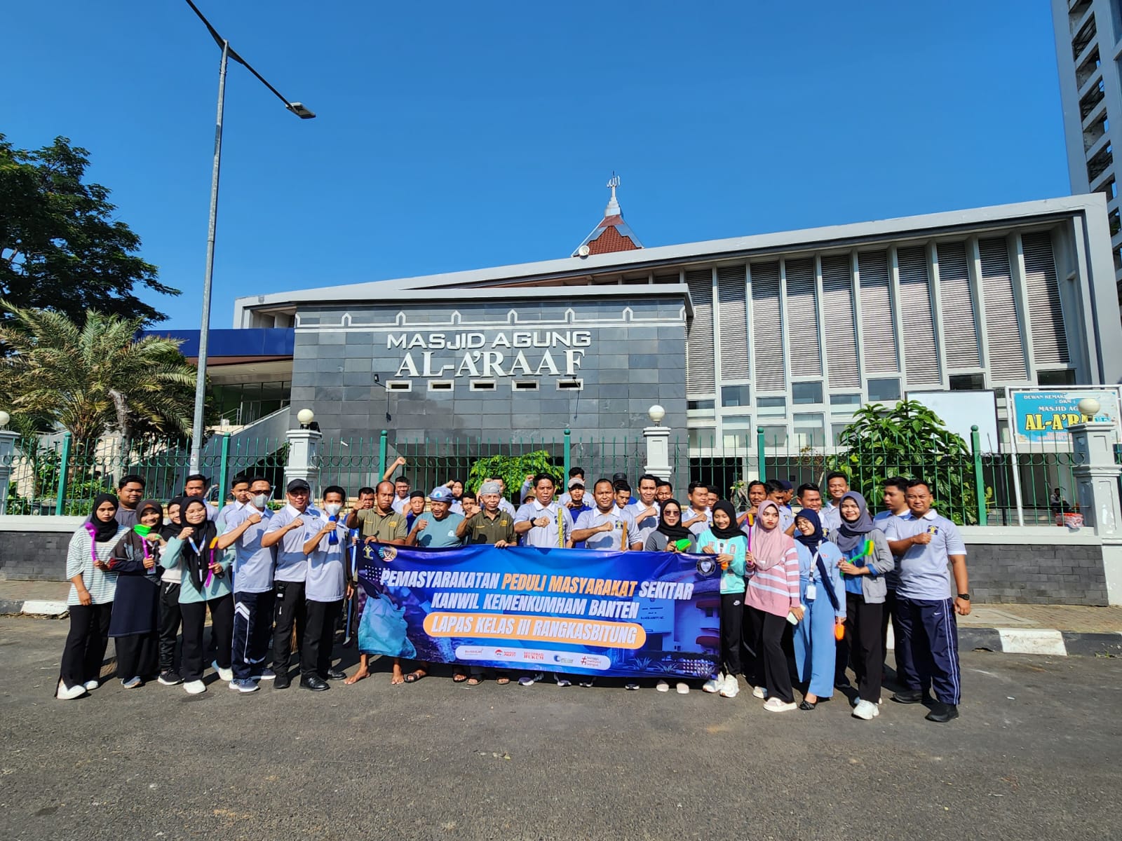 Pemasyarakatan Peduli, Lapas Rangkasbitung Bersih-bersih Masjid Agung AL- Araf