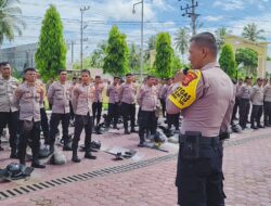 Persiapan Pengamanan Pilkada Serentak 2024, Satsamapta Polres Aceh Timur Gelar Latihan Dalmas