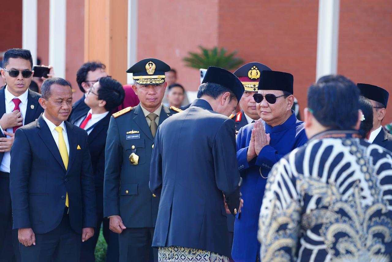 Panglima TNI Hadiri Acara Pelepasan Presiden ke-7 Jokowi dan Penyambutan Presiden Terpilih Prabowo Subianto