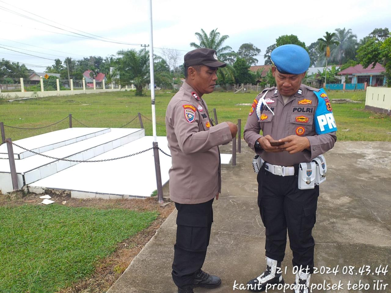 Sipropam Polres Tebo Gelar Gaktiplin  Di Polsek Tebo Ilir