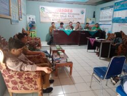 Kapolsek V11 Koto Ilir Menghadiri Musyawarah Desa Tentang Penetapan APBD Desa Perubahan Desa Balai Rajo Kec. V11 Koto Ilir