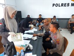 Peringati Hari Jadi Humas Polri Ke-73, Humas Polres Merangin Gelar Donor Darah