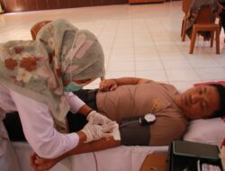 Hari Jadi Humas Polri ke – 73, Humas Polres Sarolangun Laksanakan Kegiatan Donor Darah 