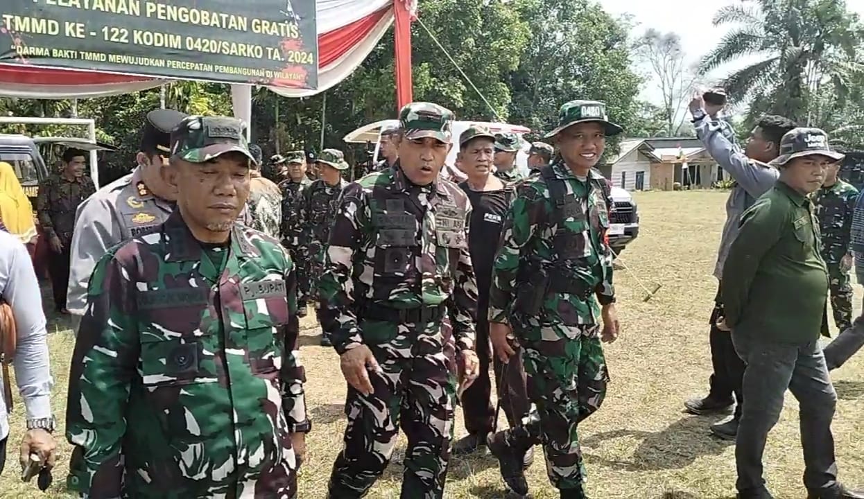 Danrem 042 Gapu Tutup TMMD ke 122 Kodim 0420 Sarko