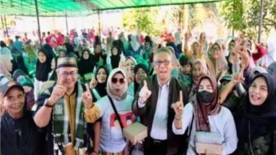 Tumpah Ruah masyarakat Sungai Kunyit Kompak Dukung Paslon Nomor 1,  Midji-Didi,