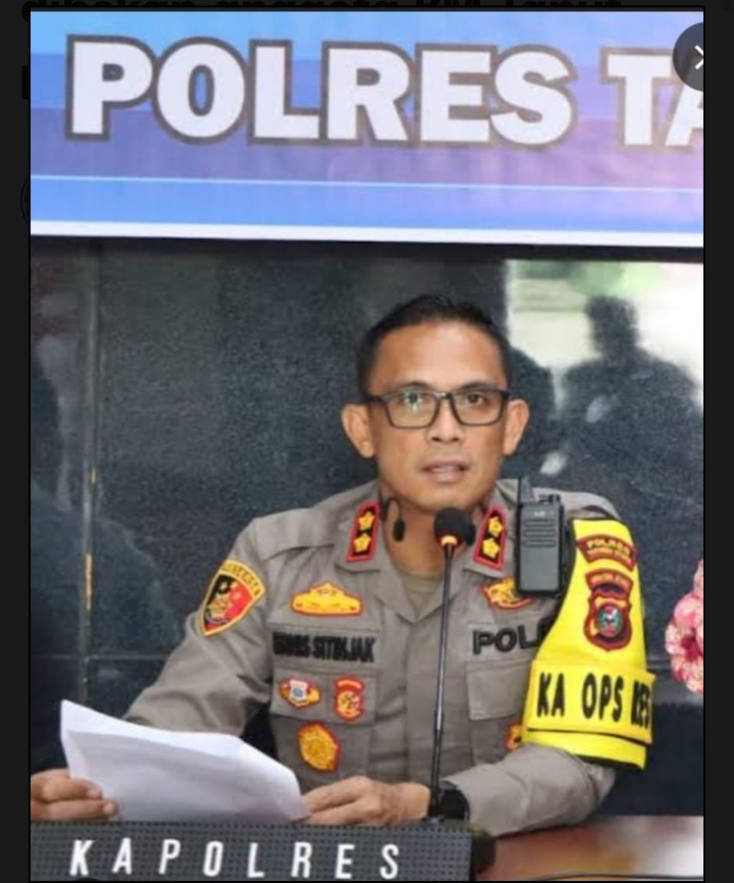 Berulang Kali Diberitakan Kapolres Taput AKBP Ernis Sitinjak, S.H., S.I.K Ogah Menindak Bandar Besar Gayus, Diduga Setoran Ke Kapolres