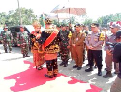 Assisten II Setda Merangin Suherman. S.Stp. Serta Dandim Dampingi Wasev Mabesad di Lokasi TMMD ke-122 Kodim 0420/Sarko T.A 2024 di Desa Bedeng Rejo