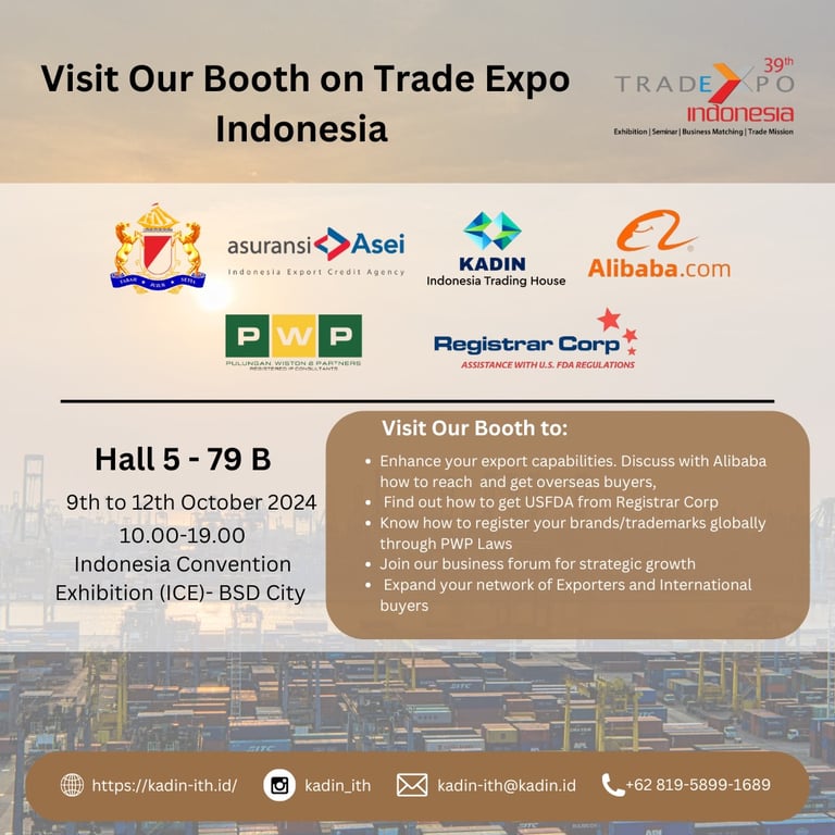 Kolaborasi Kadin Indonesia Trading House dan ASEI di Trade Expo Indonesia ke-39 untuk Mendukung Ekosistem Ekspor