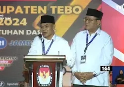 Pasangan Urut 01 aspan Dan Wartono Sangat Memukau Dan Percaya Diri Di Debat Publik Perdana Pemilihan Bupati Dan Wakil Bupati Tebo 2024