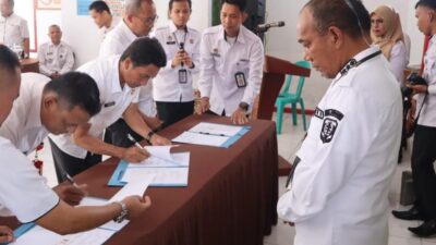 Pj Bupati Saksikan Penandatanganan MoU Lapas dangan OPD Tentang Peningkatan Kepribadian dan Kemandirian Warga Binaan