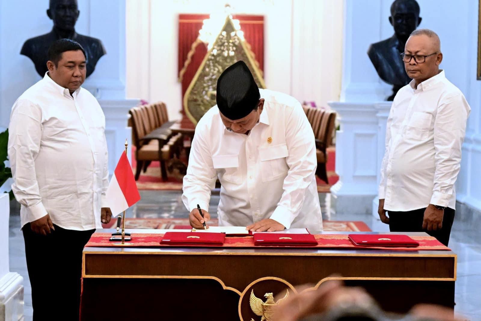 Presiden RI Prabowo Sugianto Mendatangani Tentang Penghapusan Piutang Macet