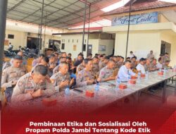 Pembinaan Etika Dan Sosialisasi Oleh Propam Polda Jambi Tentang Kode Etik Profesi Polri Di Polres Tebo