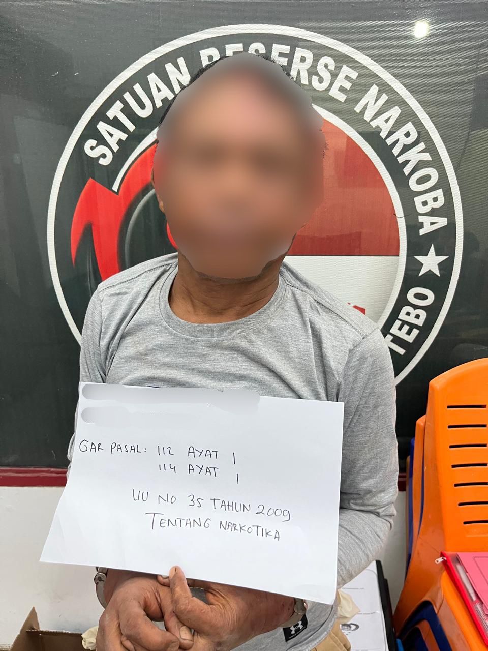 Satresnarkoba  Polres Tebo Berhasil Tangkap Residivis Bandar Narkoba, Sita Barang Bukti  Sabi Seberat 1,62 Gram