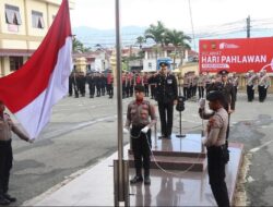 Waka Polres Kerinci Pimpin Upacara Peringatan Hari Pahlawan di Mapolres Kerinci