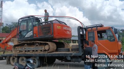 Piket Polsek Pelepat 24 Jam,Tak ada kata Lolos Pemeriksaan Untuk Mobilisasi Alat Berat yang melintas di wilayah Hukumnya.