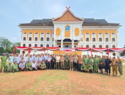 Dandim 0420/Sarko Hadiri Apel Siaga Satlinmas di Kantor Bupati Merangin