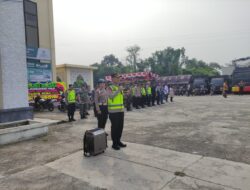 Polres Sarolangun Gelar Apel Gabungan Kesiapan Pengamanan Debat Terbuka / Publik Paslon Bupati dan Wakil Bupati Sarolangun Pilkada Tahun 2024.