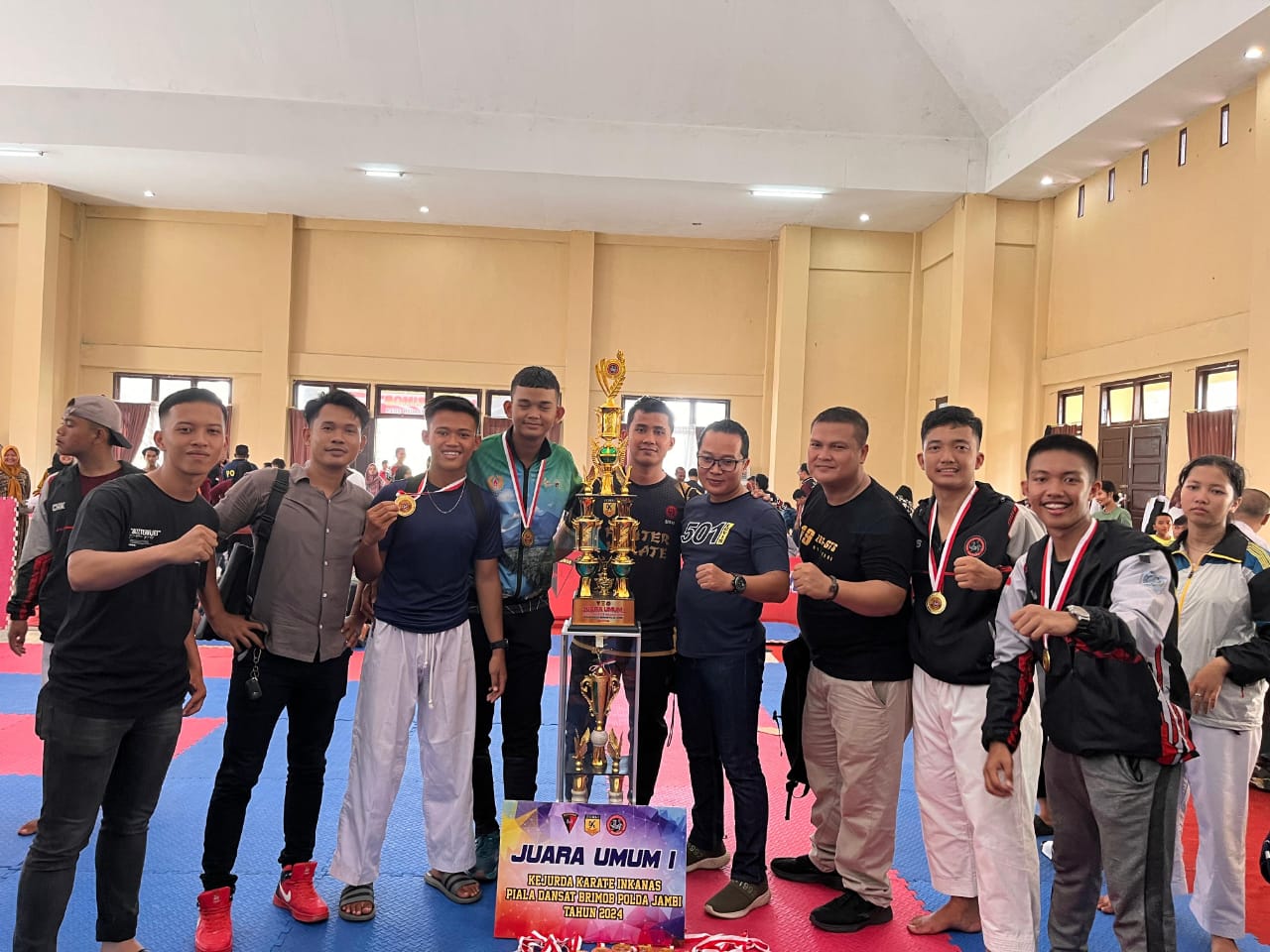 Kapolres Merangin Apresiasi pada Atlit SMAN-12 Berhasil Juara Umum Kejurda Inkanas Piala Dansat Brimob Polda Jambi