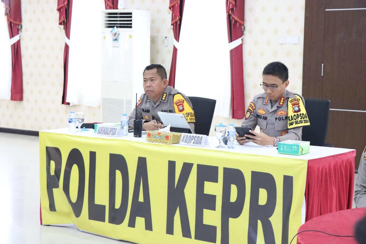 POLDA KEPRI IKUTI KEGIATAN GLADI POSKO OLAH TAKTIS STRATEGIS OMP 2024 YANG DISELENGGARAKAN OLEH STAMAOPS MABES POLRI