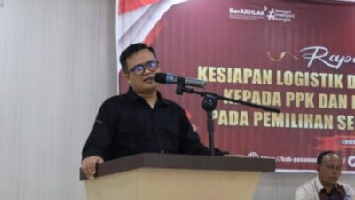 Jelang Pendistribusian logistik, KPU Pasaman Gelar Bimtek Penggunaan Aplikasi SILOG