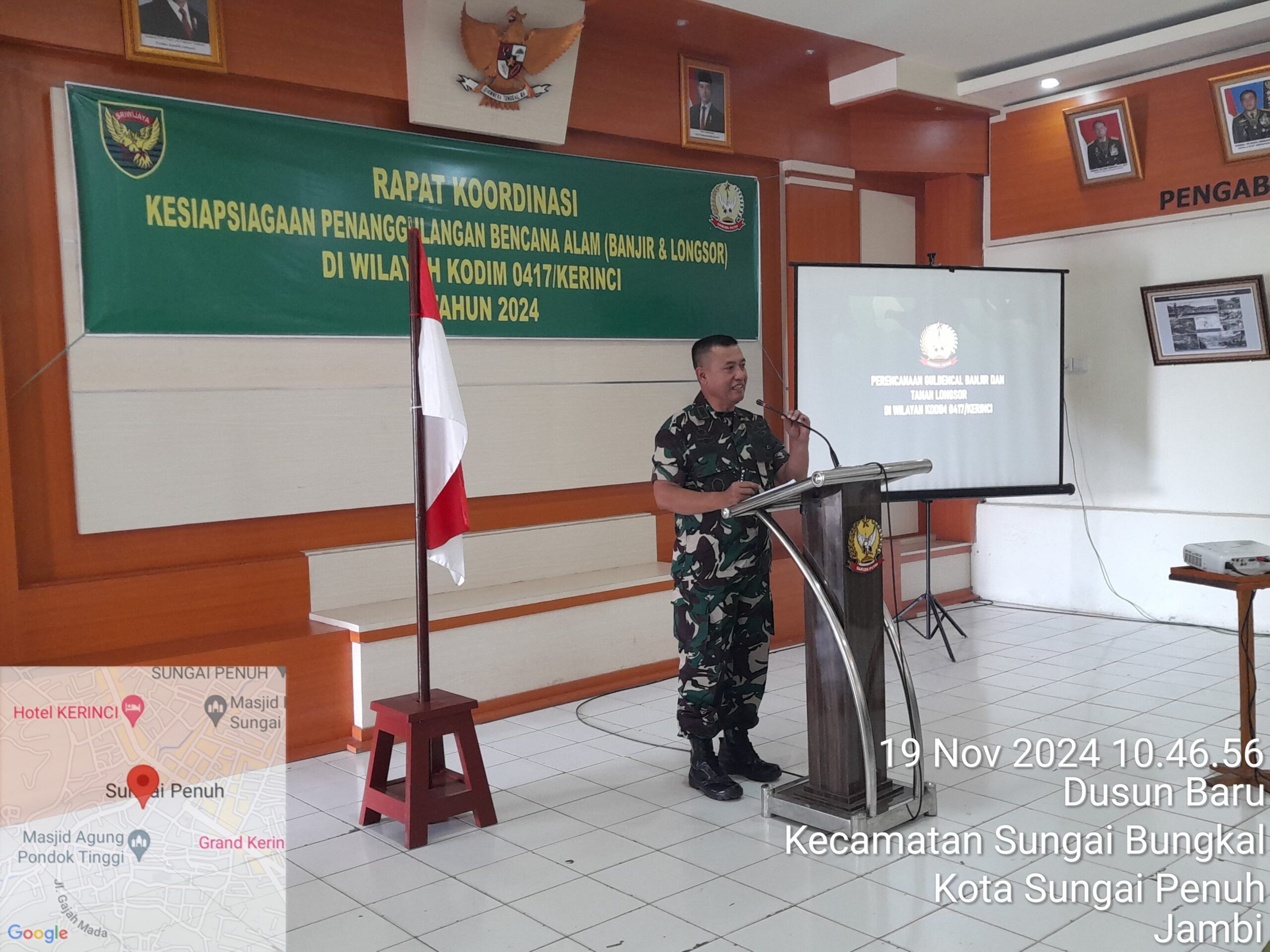 Diawali Rapat Koordinasi,Kodim 0417/Kerinci Siap Bantu Bencana Alam Di Kabupaten Kerinci.