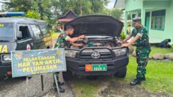 Tingkatkan Kesiapan Operasional, Denpal II/2 Jambi Gelar Yanhar Kendaraan dan Senjata TNI AD di Kodim 0420/Sarko