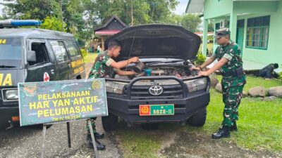 Tingkatkan Kesiapan Operasional, Denpal II/2 Jambi Gelar Yanhar Kendaraan dan Senjata TNI AD di Kodim 0420/Sarko