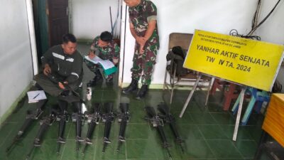 Tingkatkan Kesiapan Operasional, Denpal II/2 Jambi Gelar Yanhar Kendaraan dan Senjata TNI AD di Kodim 0420/Sarko