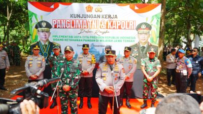 Kapolri – Panglima TNI Tinjau Kesiapan Program Ketahanan Pangan Di Jawa Tengah