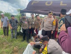 Pesan Waka Polda Jambi,Tolong Lahan ketahanan Pangan dan Kolam Ikan Air Tawar di Wilayah Hukum Polres Sarolangun dijaga