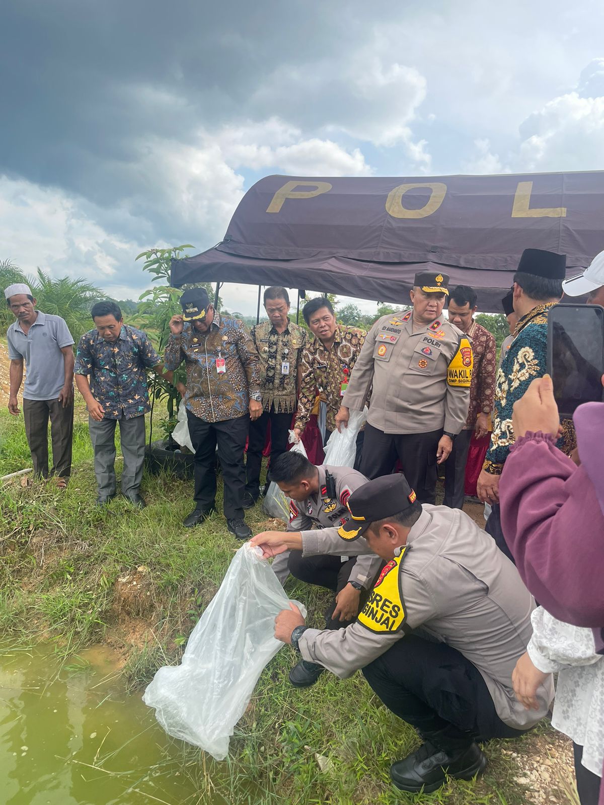 Pesan Waka Polda Jambi,Tolong Lahan ketahanan Pangan dan Kolam Ikan Air Tawar di Wilayah Hukum Polres Sarolangun dijaga