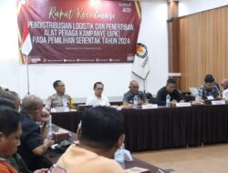 Pj Bupati Buka Rakor Pendistribusian Logistik Pilkada 2024 sekaligus Penertiban Alat Peraga Kampanye (APK)