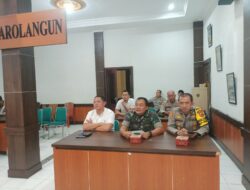 Mayor Chk Dedy Afrizal, SH., M.H., mewakili Dandim 0420/Sarko, hadiri Rapat kesiapan pengamanan Pilkada Serentak Tahun 2024,