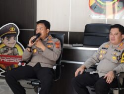 Kapolres Merangin Bersama Pamatwil Polda Jambi, Gelar Cooling System Bersama Awak Media.