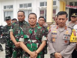 Dandim 0417/Kerinci Dampingi Danrem 042/Gapu Tinjau Situasi Pasca Pilkada Serentak