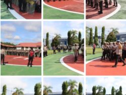 Latihan Dalmas Polres Landak, Upaya Cegah Kericuhan Pilkada